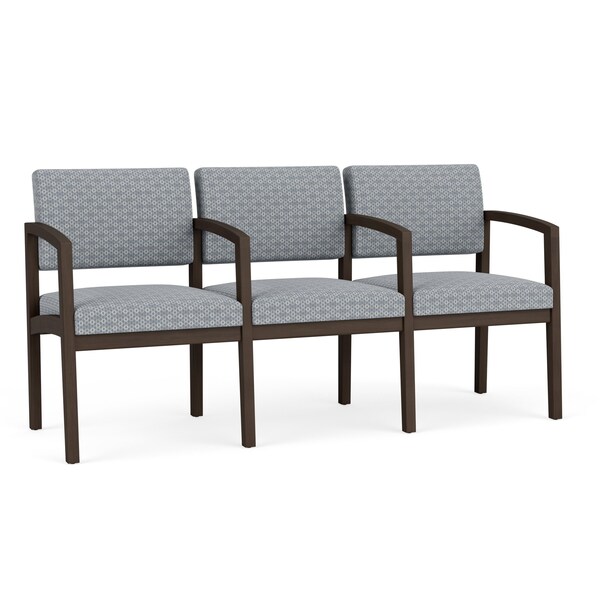 Lesro Lenox 3 Seat Tandem Seating W/ Arms, 65 in W 26 in L 31.5 in H LW3103 - main